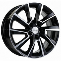 6*15 5*100 ET38 57,1 Khomen Wheels KHW1507 Black-FP (Rapid/Fabia)