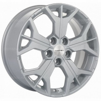 7*17 5*112 ET54 57,1 Khomen Wheels KHW1715 F-Silver-FP (Jetta)