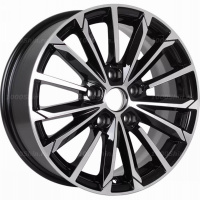 6,5*16 5*112 ET41 57,1 Khomen Wheels KHW1611 Black-FP (Passat)