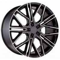 9,5*21 5*130 ET46 71,6 Khomen Wheels KHW2101 Black-FP (Cayenne)