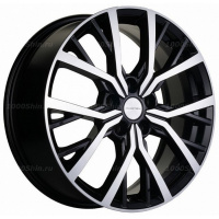 7*18 5*114,3 ET50 54,1 Khomen Wheels KHW1806 Black-FP (Coolray)
