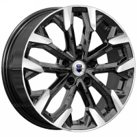 6,5*17 5*105 ET38 56,6 КиК Морейн (КС1046) Алмаз черный