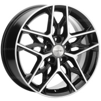 7*17 5*110 ET45 67,1 Khomen Wheels KHW1709 Black-FP (DFM580)