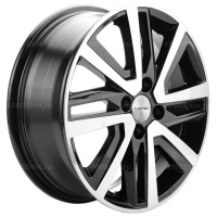 6*16 4*100 ET47 56,6 Khomen Wheels KHW1609 Black-FP (Nexia)