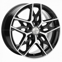 7*17 5*110 ET46 63,3 Khomen Wheels KHW1709 Black (Changan CS35 Plus)