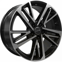 8*18 5*112 ET39 66,6 Khomen Wheels KHW1815 Black-FP (A6/Q5)