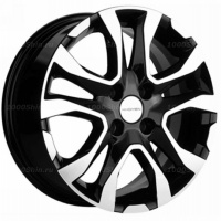 6*15 4*100 ET39 56,6 Khomen Wheels KHW1503 Black-FP (Cobalt)