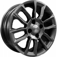 5,5*14 4*98 ET35 58,5 Khomen Wheels KHW1406 Gray (Lada Granta)