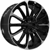 7,5*19 5*114,3 ET35 60,1 Khomen Wheels KHW1910 Black-FP (Lexus NX)