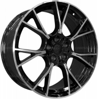 9,5*19 5*112 ET33 66,6 PDW 5407 Gloss Black Machine Face