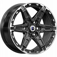 8*18 6*139,7 ET36 100,1 КиК Дистрикт (КС1159) Черный бриллиант