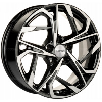 7*17 5*108 ET50 63,35 Khomen Wheels KHW1716 Black-FP