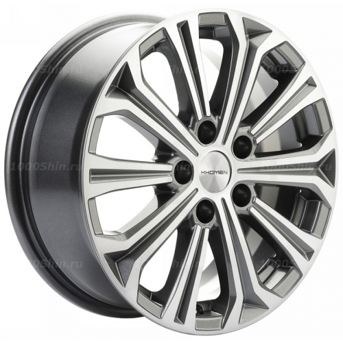 6,5*16 5*115 ET41 70,2 Khomen Wheels KHW1610 Gray - 1