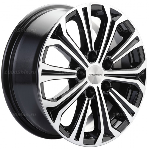 6,5*16 5*112 ET46 57,1 Khomen Wheels KHW1610 Black-FP - 1