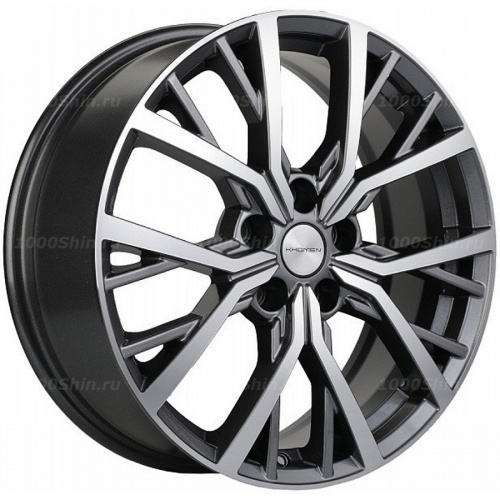 7*18 5*114,3 ET50 54,1 Khomen Wheels KHW1806 Gray-FP (Coolray) - 1
