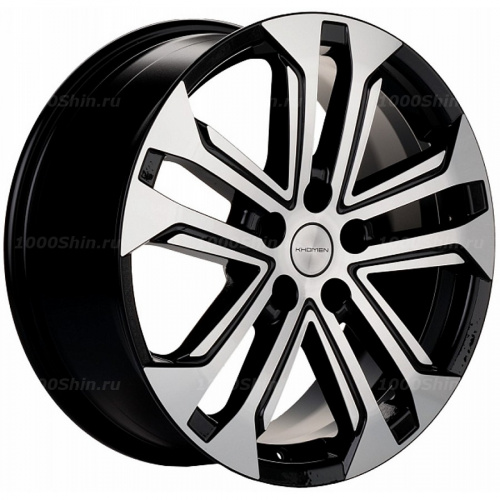 7*18 5*114,3 ET50 54,1 Khomen Wheels KHW1803 Black-FP (Coolray) - 1