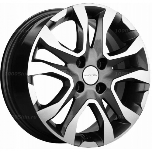6*15 4*100 ET46 54,1 Khomen Wheels KHW1503 Gray-FP - 1