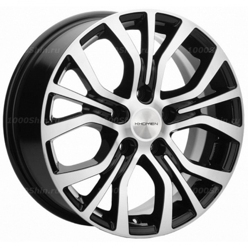 6,5*16 5*114,3 ET38 60,1 Khomen Wheels KHW1608 Black-FP (Alphard) - 1