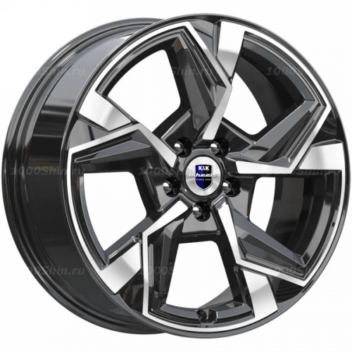 7,5*18 5*114,3 ET37 66,6 КиК Кайан (КС1012) Алмаз черный - 1