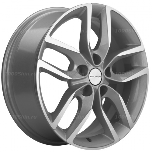 6,5*17 5*114,3 ET40 64,1 Khomen Wheels KHW1708 F-Silver-FP (Haval F7/F7x) - 1