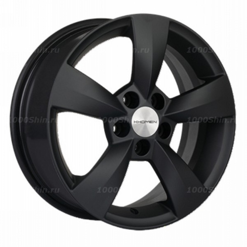 6*15 5*100 ET38 57,1 Khomen Wheels KHW1504 Black Matt (Rapid) - 1