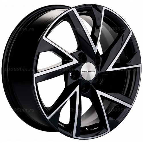 7*17 5*112 ET40 57,1 Khomen Wheels KHW1714 Black-FP - 1