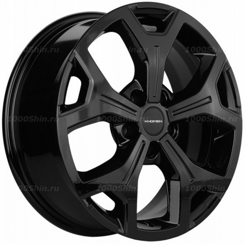6,5*17 5*108 ET33 60,1 Khomen Wheels KHW1710 Black - 1