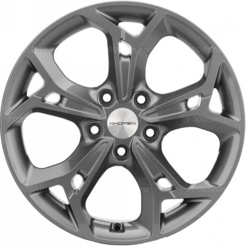 7*17 5*110 ET46 63,3 Khomen Wheels KHW1702 Gray (Changan CS35/CS35 Pro) - 1