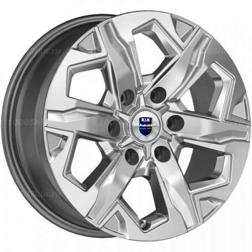 7,5*17 6*114,3 ET39 67,1 КиК Тейт (КС1050) Дарк платинум - 1