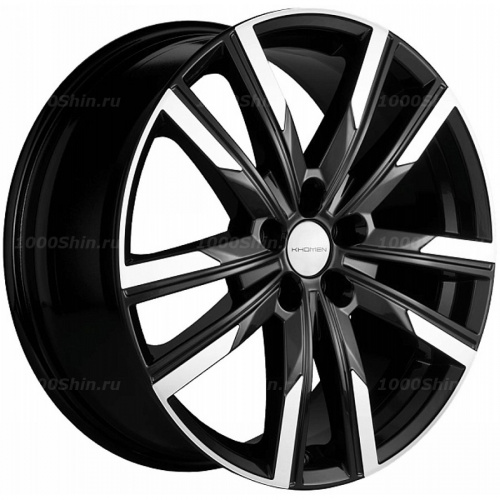 7,5*19 5*108 ET47 60,1 Khomen Wheels KHW1905 Black-FP (Chery Tiggo 8) - 1