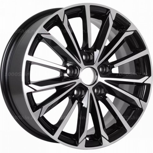 6,5*16 5*114,3 ET50 66,1 Khomen Wheels KHW1611 Black-FP (Renault/Nissan) - 1