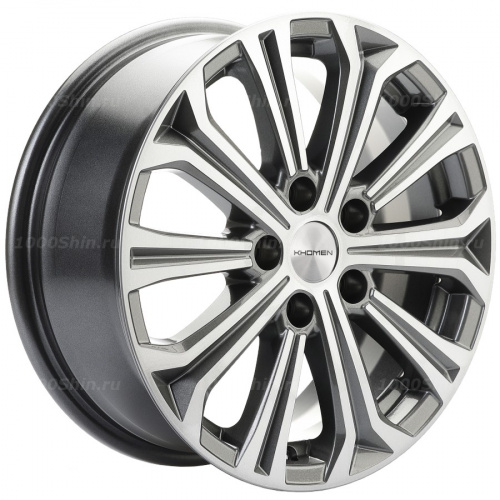 6,5*16 5*114,3 ET41 67,1 Khomen Wheels KHW1610 Gray-FP - 1