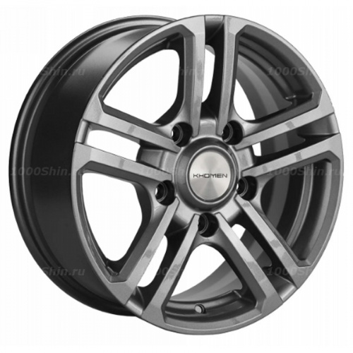 6,5*16 5*139,7 ET40 98,5 Khomen Wheels KHW1602 Gray-FP (Niva 4x4) - 1