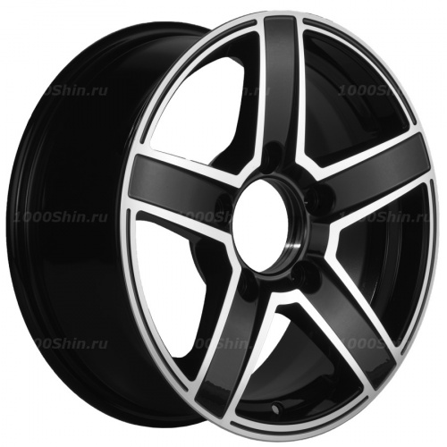 6,5*16 5*139,7 ET35 98,5 Khomen Wheels KHW1614 Black-FP - 1