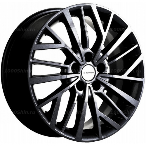 7*17 5*108 ET40 60,1 Khomen Wheels KHW1717 Black (Chery Tiggo 3/Tiggo 3 Pro) - 1