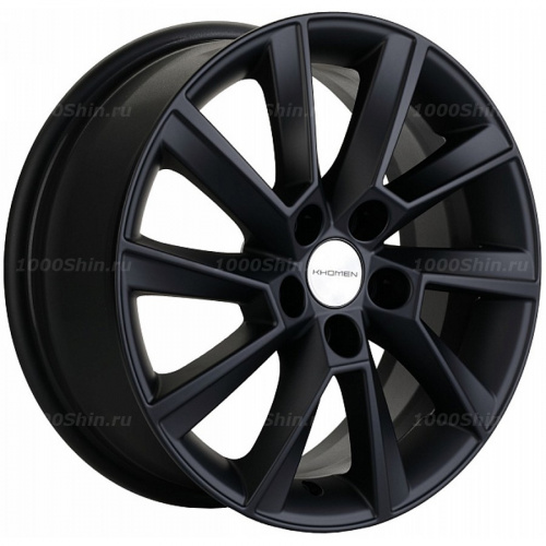 6*15 5*100 ET38 57,1 Khomen Wheels KHW1507 Black (Rapid/Fabia) - 1