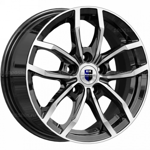 6,5*15 5*100 ET38 57,1 КиК Фрост (КС1048) Алмаз черный - 1