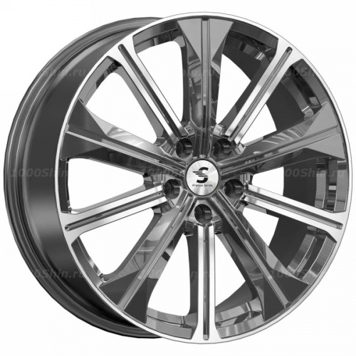 7*19 5*112 ET43 57,1 Premium Series КР013 Diamond Gloss Graphite - 1