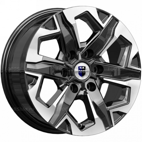 7,5*17 6*139,7 ET38 67,1 КиК Тейт (КС1050) Алмаз черный - 1