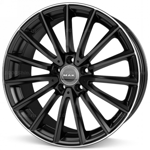 8*18 5*112 ET43 66,6 MAK Komet Gloss Black Mirror Ring - 1