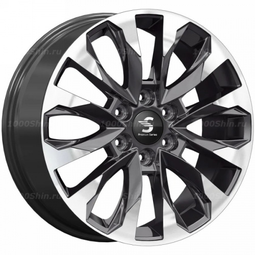 8*20 6*139,7 ET42 75,1 Premium Series КР007 Diamond Gloss Graphite - 1