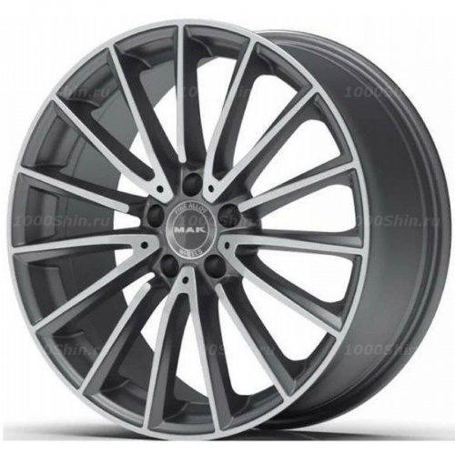8*18 5*112 ET43 66,6 MAK Komet Graphit Mirror Face - 1