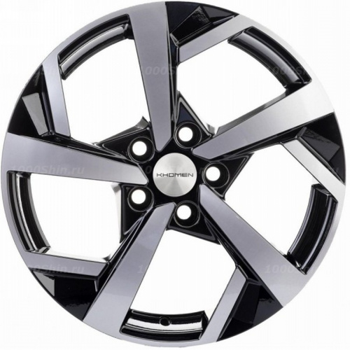 7*17 5*114,3 ET40 57,1 Khomen Wheels KHW1712 Black-FP (Besturn X40) - 1