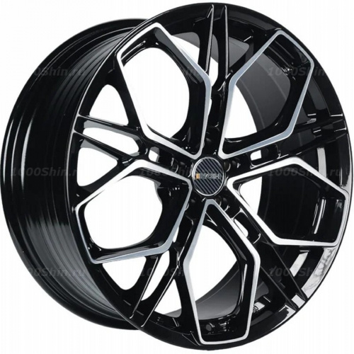 8,5*20 5*108 ET36 65,1 INCH FA8534 Gloss Black Machined Face - 1