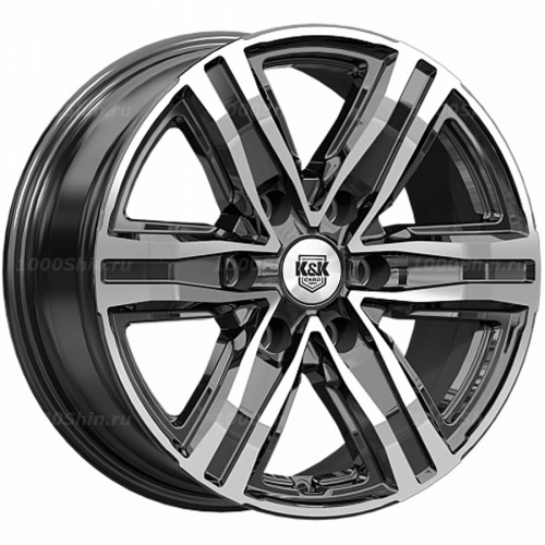 7,5*17 6*114,3 ET39 67,1 КиК R8 (КС1174) Алмаз черный - 1