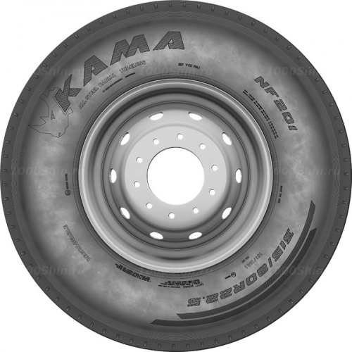 295/80 R22.5 152/148M Кама NF-201 Рулевая - 1